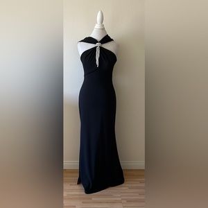Vince Camuto Black Pearl Ling Dress Size 8